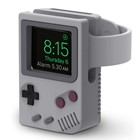 Microsonic Apple Watch 9 45mm Masaüstü Şarj Standı Gameboy Gri