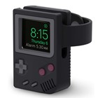Microsonic Apple Watch 9 45mm Masaüstü Şarj Standı Gameboy Siyah