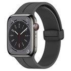 Microsonic Apple Watch SE 2022 44mm Kordon Ribbon Line Koyu Gri