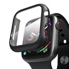 Microsonic Apple Watch SE 2022 44mm Kılıf Matte Premium Slim WatchBand Siyah