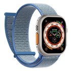 Microsonic Apple Watch Series 6 44mm Hasırlı Kordon Woven Mavi
