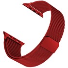 Microsonic Apple Watch 4 40mm Kordon Luxe Metal Twist Koyu Kırmızı