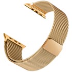 Microsonic Apple Watch 3 42mm Kordon Luxe Metal Twist Gold