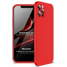 Microsonic Apple iPhone 12 Pro Kılıf Double Dip 360 Protective Kırmızı