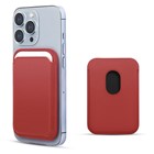 Microsonic Apple iPhone 12 Pro Max Leather Wallet MagSafe Kırmızı
