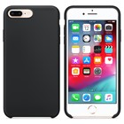 Microsonic Apple iPhone 8 Plus Kılıf Liquid Lansman Silikon Siyah