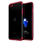Microsonic Apple iPhone SE 2020 Kılıf Skyfall Transparent Clear Kırmızı