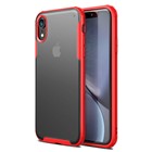 Microsonic Apple iPhone XR Kılıf Frosted Frame Kırmızı