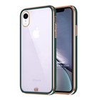 Microsonic Apple iPhone XR Kılıf Laser Plated Soft Koyu Yeşil