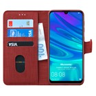 Microsonic Huawei Honor 10 Lite Kılıf Fabric Book Wallet Kırmızı