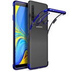 Microsonic Samsung Galaxy A9 2018 Kılıf Skyfall Transparent Clear Mavi