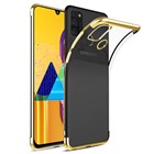 Microsonic Samsung Galaxy M30s Kılıf Skyfall Transparent Clear Gold