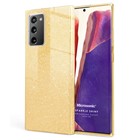 Microsonic Samsung Galaxy Note 20 Kılıf Sparkle Shiny Gold