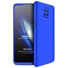 Microsonic Xiaomi Redmi Note 9 Pro Max Kılıf Double Dip 360 Protective Mavi