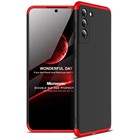 Microsonic Samsung Galaxy S21 Plus Kılıf Double Dip 360 Protective Siyah Kırmızı