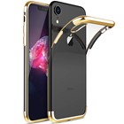 Microsonic Apple iPhone XR 6 1 Kılıf Skyfall Transparent Clear Gold