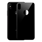 Microsonic Apple iPhone XS 5 8 Tam Kaplayan Arka Temperli Cam Ekran koruyucu Kırılmaz Film Siyah