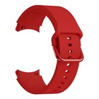 Microsonic Samsung Galaxy Watch 6 40mm Kordon Solid Silicone Band Kırmızı