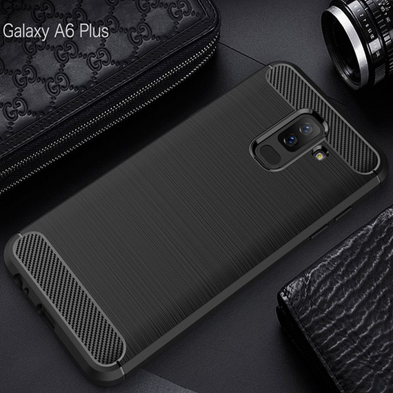 Microsonic Samsung Galaxy A6 Plus 2018 Kılıf Room Silikon Siyah 3
