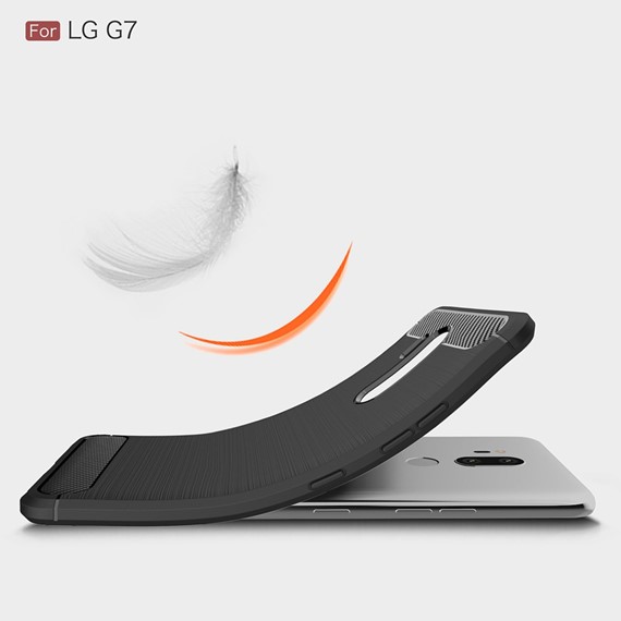 Microsonic LG G7 Kılıf Room Silikon Gri 4
