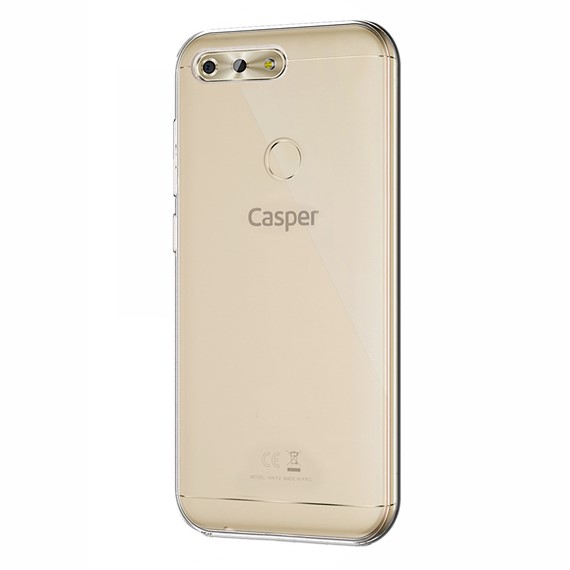 Microsonic Casper Via F2 Kılıf Transparent Soft Beyaz 2