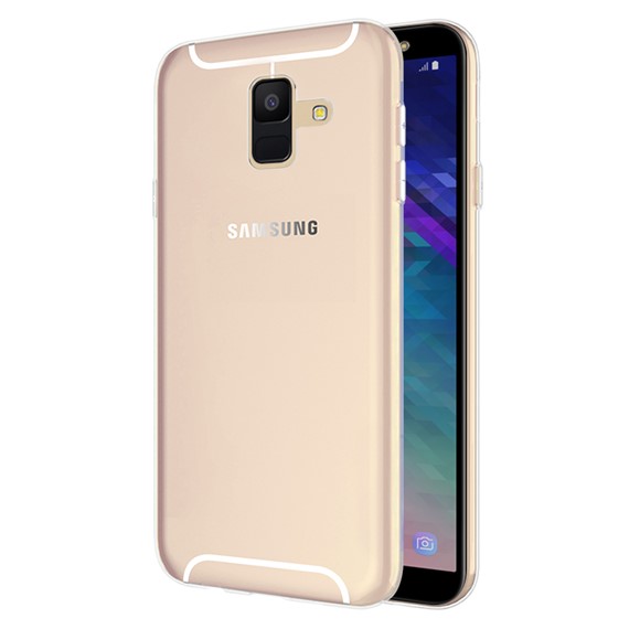 Microsonic Samsung Galaxy A6 2018 Kılıf Transparent Soft Beyaz 1