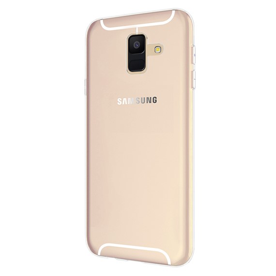 Microsonic Samsung Galaxy A6 2018 Kılıf Transparent Soft Beyaz 2