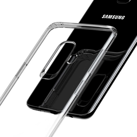 Microsonic Samsung Galaxy A6 Plus 2018 Kılıf Transparent Soft Beyaz 4