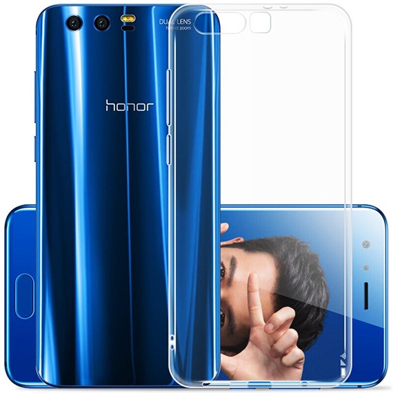 Microsonic Huawei Honor 9 Kılıf Transparent Soft Beyaz 4