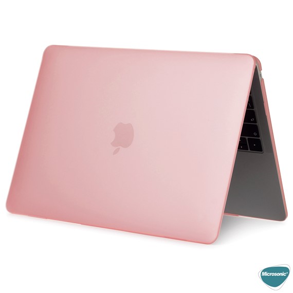 Microsonic Apple MacBook Air 13 3 2020 Kılıf A2179 Hardshell Pembe 2