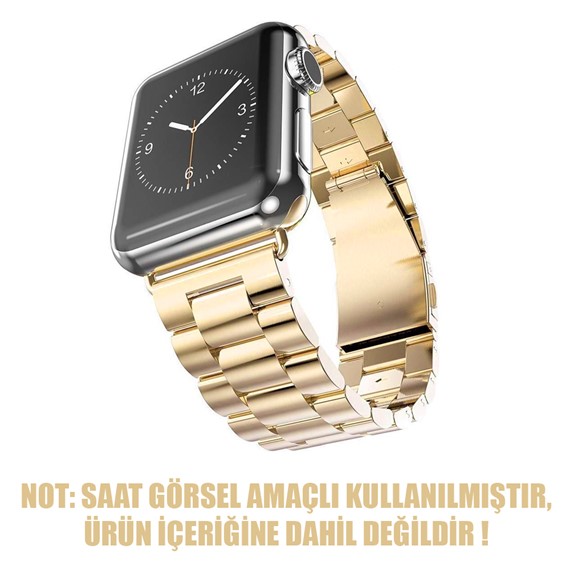 Microsonic Apple Watch Series 3 38mm Metal Stainless Steel Kordon Gold 2