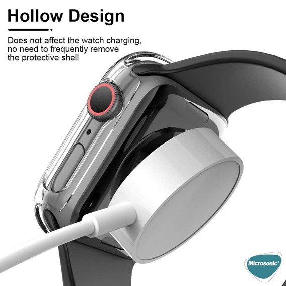 Microsonic Apple Watch Ultra Kılıf Clear Premium Slim WatchBand Şeffaf 5
