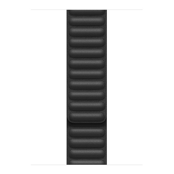 Microsonic Apple Watch SE 44mm Kordon Leather Link Band Siyah 1