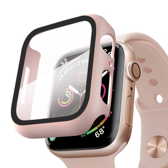 Microsonic Apple Watch SE 2022 40mm Kılıf Matte Premium Slim WatchBand Rose Gold 1
