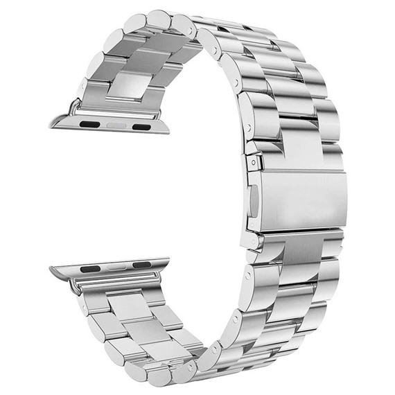 Microsonic Apple Watch Series 9 41mm Metal Stainless Steel Kordon Gümüş 1