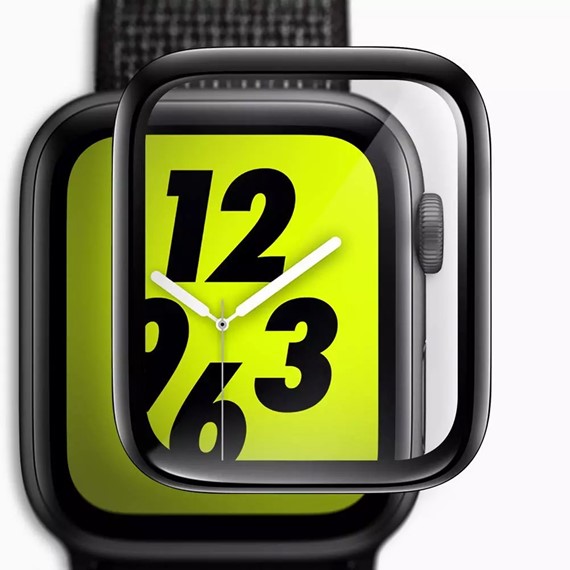 Microsonic Apple Watch Ultra 2 Tam Kaplayan Temperli Cam Ekran Koruyucu Siyah 5