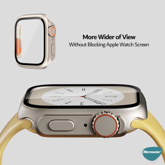 Microsonic Apple Watch Series 5 40mm Kılıf Apple Watch Ultra Dönüştürücü Ekran Koruyucu Kasa Yıldız Işığı 6