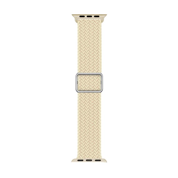 Microsonic Apple Watch SE 2022 40mm Kordon Knitted Fabric Loop Bej 1