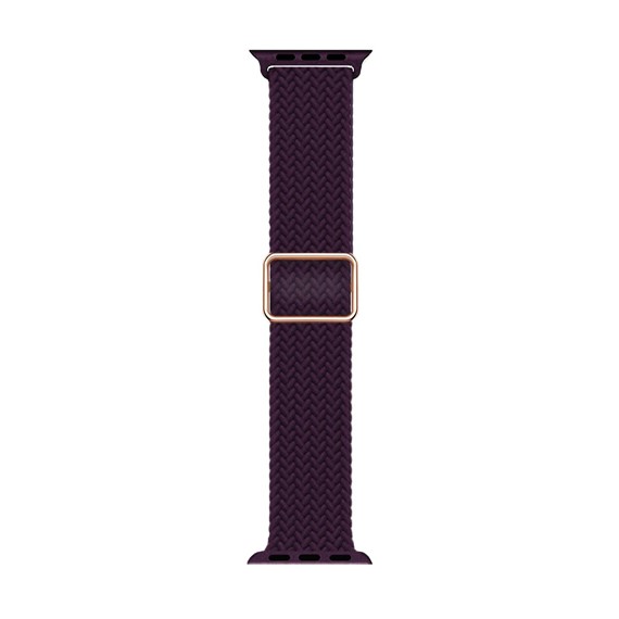 Microsonic Apple Watch Series 8 41mm Kordon Knitted Fabric Loop Bordo 1