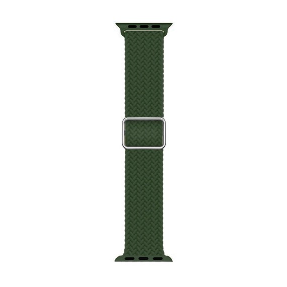 Microsonic Apple Watch Series 7 41mm Kordon Knitted Fabric Loop Koyu Yeşil 1