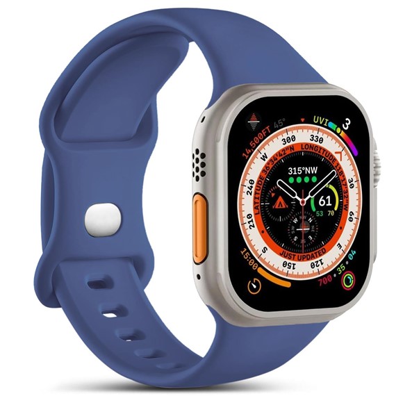 Microsonic Apple Watch Ultra 2 Kordon ActiveFlex Wristband Lacivert 1