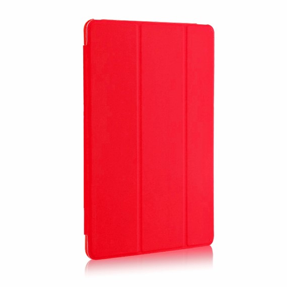 Microsonic Apple iPad Pro 12 9 2021 5 Nesil Kılıf A2378-A2461-A2379-A2462 Slim Translucent Back Smart Cover Kırmızı 2