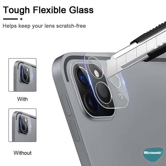 Microsonic Apple iPad Pro 12 9 2020 4 Nesil Kamera Lens Koruma Camı 3