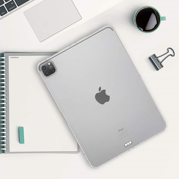 Microsonic Apple iPad Pro 12 9 2020 4 Nesil Kılıf A2229-A2069-A2232 Transparent Soft Beyaz 5