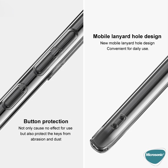 Microsonic Samsung Galaxy S22 Plus Kılıf Non Yellowing Crystal Clear Sararma Önleyici Kristal Şeffaf 7