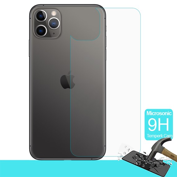 Microsonic Apple iPhone 11 Pro 5 8 Arka Temperli Cam Ekran Koruyucu 1