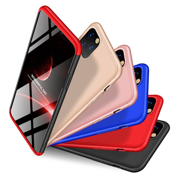 Microsonic Apple iPhone 11 Pro Max 6 5 Kılıf Double Dip 360 Protective Siyah Mavi 5