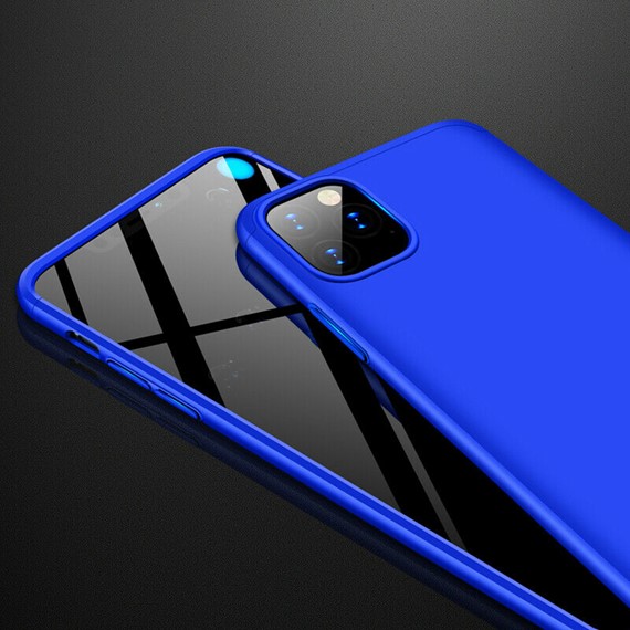 Microsonic Apple iPhone 11 Pro Max 6 5 Kılıf Double Dip 360 Protective Mavi 3