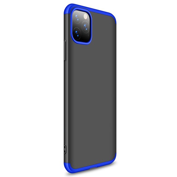 Microsonic Apple iPhone 11 Pro Max 6 5 Kılıf Double Dip 360 Protective Siyah Mavi 2