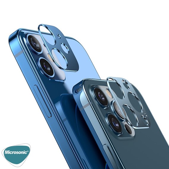 Microsonic Apple iPhone 12 Mini Kamera Lens Koruma Camı V2 Yeşil 6